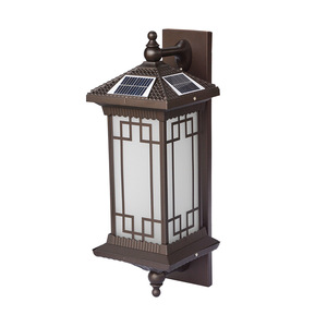Lampe murale extérieure super lumineuse LED en alliage d'aluminium 3500K blanc chaud, alimentée par énergie solaire, étanche, à fixation murale, pour jardin, 20 degrés - Product Image 1