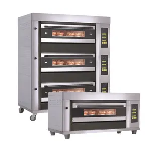 用于烘焙商业面包的多型号电烤箱3层烤箱