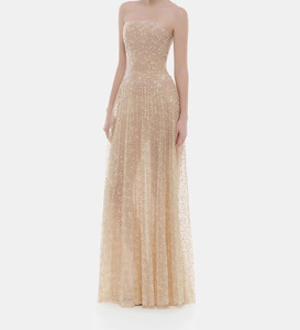 Vestido <span class=keywords><strong>de</strong></span> lentejuelas sin tirantes <span class=keywords><strong>de</strong></span> alta gama francés <span class=keywords><strong>de</strong></span> siete colores <span class=keywords><strong>para</strong></span> el Ramadán 2026 - Product Image 2