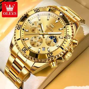 OLVES 2870 Relojes de hombre Marca superior Reloj de negocios Hombres Cronógrafo Reloj de pulsera de cuarzo Fecha Hombre Relogio Masculino - Product Image 4