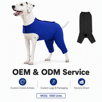 Combinaison de récupération post-chirurgicale pour chien, anti-léchage, pour protection des plaies abdominales après stérilisation, respirante, douce et lavable