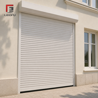 Porte à enroulement isolée en acier 77 mm galvanisée, remplie de mousse, électrique