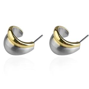 Boucles d'oreilles clous pour femmes, design de créateur, en acier inoxydable, fournisseur de bijoux, fabrication de boucles d'oreilles - Product Image 1