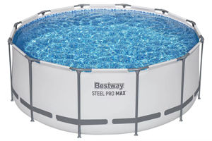 <span class=keywords><strong>Bestway</strong></span> 56420 Piscinas Marco de metal de plástico Piscina al aire libre 3,66 m x 1,22 m Marco de metal redondo Juego de piscina - Product Image 4