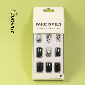 2025 design individuel personnalisé abs presse sur ongle pointe art fantaisie <span class=keywords><strong>faux</strong></span> <span class=keywords><strong>ongles</strong></span> fournitures en gros court carré <span class=keywords><strong>faux</strong></span> doigt ongle <span class=keywords><strong>pas</strong></span> <span class=keywords><strong>cher</strong></span> - Product Image 3