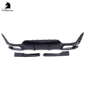 Difusor trasero ABS negro brillante estilo CP con puntas de escape accesorios de parachoques trasero de coche para BMW 3 Series G20 G28 LCI <span class=keywords><strong>2023</strong></span> + - Product Image 2