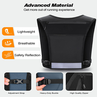 Sac de course à pied tendance unisexe - Réfléchissant, léger, respirant, imperméable, personnalisable, avec poche pour téléphone portable et plusieurs poches