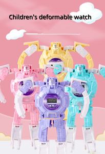 นาฬิกาดิจิทัลแอลอีดีการ์ตูนซิลิโคนสำหรับเด็กของเล่นหุ่นยนต์ดู avenger Transformers - Product Image 6