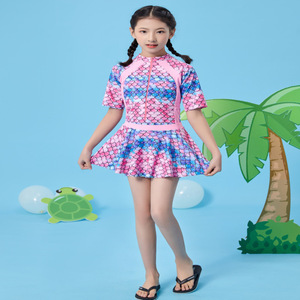 Maillot de <span class=keywords><strong>bain</strong></span> personnalisé mignon bikini adorable imprimé par sublimation pour enfants Maillots de <span class=keywords><strong>bain</strong></span> d'été Maillot de <span class=keywords><strong>bain</strong></span> éruption cutanée à manches longues pour bébé fille - Product Image 4