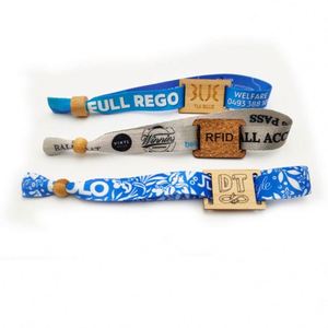 Bracelet intelligent RFID 13,56 MHz, bracelet personnalisé écologique en RPET pour événements - Product Image 4