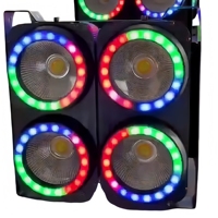 Lampu Panggung Studio TV Film Dmx512 Strobe Putih Hangat/Dingin 2in1 Cob Led Lampu Penonton/Led Strip Ring 4x100w 4 Mata Led Blinder