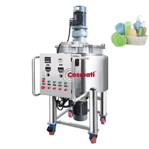 Wholesale 200l Oil Heater Shampoo Liquid Detergent Mixer Tank Liquid Soap Making Mixing Machine