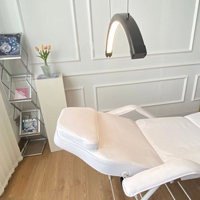 Rallonge de corde de plafond hauteur réglable beauté des ongles demi-lune Arc lumière tatouage bouton en aluminium interrupteur lumière