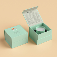 Boîte d'emballage de luxe personnalisée 2026 pour bougies – Boîte cadeau rigide vide en papier avec insert pour bougies parfumées, dotée d'un gaufrage