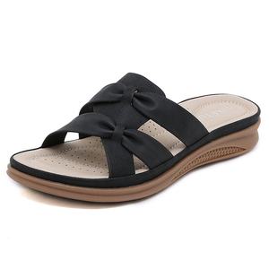 Nouvelles sandales compensées rétro confortables pour femme, collection Printemps 2026, légères, respirantes, avec tige en PU et doublure en cuir, grandes tailles - Product Image 6