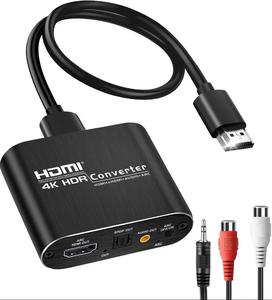 Convertisseur HDMI ARC 4K, sortie optique Toslink SPDIF et AUX, répartiteur audio stéréo, HDCP2.2, <span class=keywords><strong>PCM</strong></span>/DTS 5.1 - Product Image 1