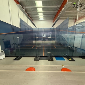 Qfan Offre Spéciale double court de <span class=keywords><strong>squash</strong></span> intérieur/extérieur professionnel avec installation de court de <span class=keywords><strong>squash</strong></span> portable en verre trempé disponible - Product Image 5