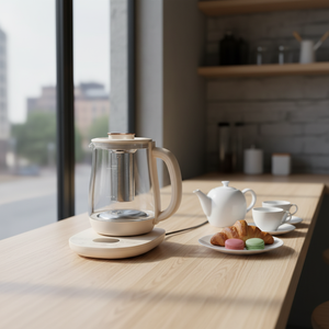 Venta Directa <span class=keywords><strong>de</strong></span> Fábrica, Tetera Multifuncional <span class=keywords><strong>de</strong></span> Vidrio <span class=keywords><strong>de</strong></span> 2.3L y 1500W con Filtro, Apta para Uso en la Cocina y el Hogar - Product Image 1