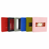 Boîtes en carton ondulé à 2 tiroirs avec fenêtre transparente en PVC, recyclables, pour emballages cadeaux de boucles d'oreilles, colliers, bagues et vêtements