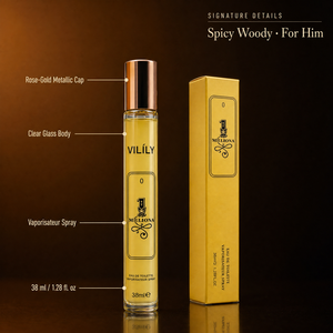 VILiLY <span class=keywords><strong>Parfum</strong></span> pour <span class=keywords><strong>homme</strong></span> en format voyage, boisé fruité épicé, cuir, 38 ml, <span class=keywords><strong>parfum</strong></span> original longue durée - Product Image 3