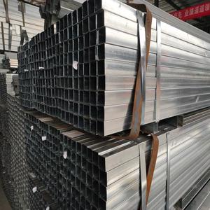 High Quality <strong>Rectangular</strong> Hollow Section Metal Fence Post 2.5x2.5 Galvanized Carbon <strong>Steel</strong> Square <strong>Tubing</strong> 6m/12m ERW Cutting