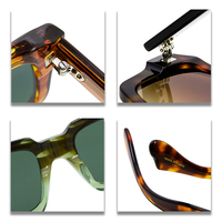 Nouvelles lunettes de soleil tendance à motif de grains de riz, monture en bois personnalisée, protection UV, lunettes élégantes et simples
