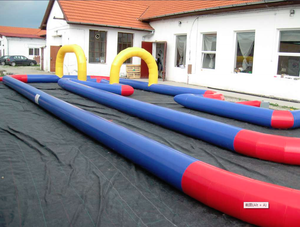 Piste de course gonflable commerciale de karting, tissu de construction d'équipe, pour jeux de sport, <span class=keywords><strong>quad</strong></span> bike - Product Image 2