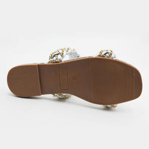 <span class=keywords><strong>Sandali</strong></span> Donna Estivi di Tendenza con Punta Quadrata Aperta, <span class=keywords><strong>Sandali</strong></span> Piatti con Cinturino Intrecciato, Ciabatte Slip-on, <span class=keywords><strong>Sandali</strong></span> Tessuti - Product Image 6