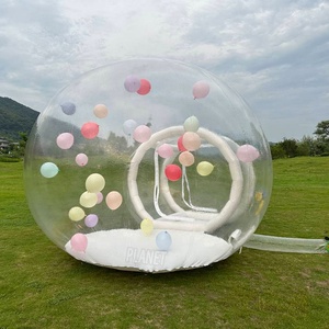 Popular 3 metros 4 metros <span class=keywords><strong>de</strong></span> diámetro transparente globo cúpula tienda hermética burbuja tienda <span class=keywords><strong>casa</strong></span> inflable burbuja tienda para <span class=keywords><strong>alquiler</strong></span> - Product Image 2