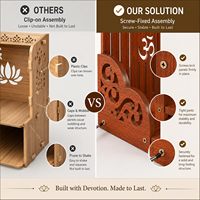 Mandir Personalizado para el Hogar, Pequeño Templo Hindú de Madera, Mandir Indio para Puja