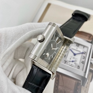 นาฬิกา Reverso รุ่นคลาสสิก หรูหรา ตัวเรือนทอง สายหนัง ดีไซน์ย้อนยุค หรูหรา ออกแบบพิเศษ นาฬิกาสองหน้า - Product Image 4