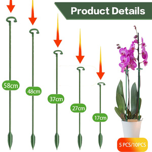 Tiges en pot de fleur d'orchidée papillon réutilisables modernes Supports de plantes en plastique <span class=keywords><strong>Support</strong></span> de jardinage Protection Pots de fleurs Jardinières - Product Image 5