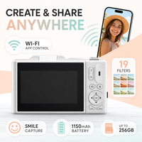 Appareil photo numérique 5K, appareil photo numérique ODM, HD 75MP, autofocus, écran CMOS, prêt pour la photographie de voyage, les événements familiaux et les débutants