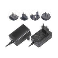Usine CE GS ETL FCC UKCA AC DC 12V 1A 1.5A 2A adaptateur secteur pour lumière led CCTV IP caméra TVset box 12w 18w 24w alimentation