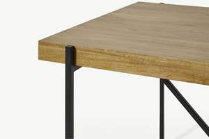 Table de salle à manger rectangulaire à cadre en métal desigjn moderne à meilleur <span class=keywords><strong>prix</strong></span> - Product Image 4