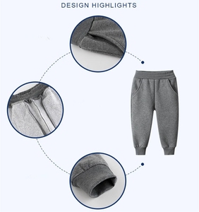 Molletonné pour enfants, pantalon Long, épais, décontracté, Sport, garçons, bleu, noir, gris, automne, hiver, <span class=keywords><strong>2022</strong></span> - Product Image 6