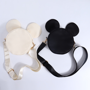 Adjustable <b>Shoulder</b> <b>Strap</b> Zipper Fashion Women Lady Dress Waterproof Eco-Friendly Durable Nylon Crossbody Bag Cartoon Mouse Head - Product Image 3