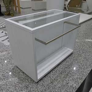 Alta calidad, respetuoso con el medio ambiente, duradero, acero templado, <span class=keywords><strong>roble</strong></span>, Credenza Premium, escaparates <span class=keywords><strong>de</strong></span> tiendas minoristas - Product Image 2