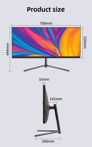 Monitor de 30 Pulgadas para Computadora, Pantalla 16:9 <span class=keywords><strong>2560x1080</strong></span> Ultra Nítida, Intel Core I7, 16GB DDR4, 512GB SSD + HDD, Altavoz, para Negocios - Product Image 5