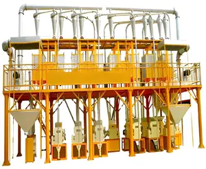 cereal grinding equipment 40T/24H maize flour factory machine maize corn grits flour milling machine