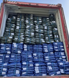 Lona de plástico impermeable de lona azul, lona calentada para granja, urdimbre de estilo liso, máquina de coser Anti-UV, revestimiento industrial, tienda tejida - Product Image 4