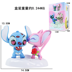 Figura <span class=keywords><strong>de</strong></span> San Valentín, Figuras <span class=keywords><strong>de</strong></span> Pareja <span class=keywords><strong>de</strong></span> Dibujos Animados, Adorno <span class=keywords><strong>de</strong></span> Escritorio, Figura <span class=keywords><strong>de</strong></span> <span class=keywords><strong>Stitch</strong></span> <span class=keywords><strong>de</strong></span> <span class=keywords><strong>Lilo</strong></span> & <span class=keywords><strong>Stitch</strong></span> - Product Image 2