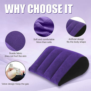 Bantal Tiup PVC untuk Seks, Tempat Tidur Malam, Penopang Posisi Tubuh Pasangan, Alat Bantu Berbentuk Sofa untuk Kaki dan Tungkai, Bantal Portabel untuk Perjalanan - Product Image 6