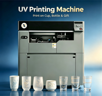 Printer UV Silinder Rotary Kecepatan Tinggi dengan Printhead Epson I1600, Sistem Suplai Tinta Tekanan Positif untuk Tumbler, Vas, Stoples, dan Tabung Kosmetik
