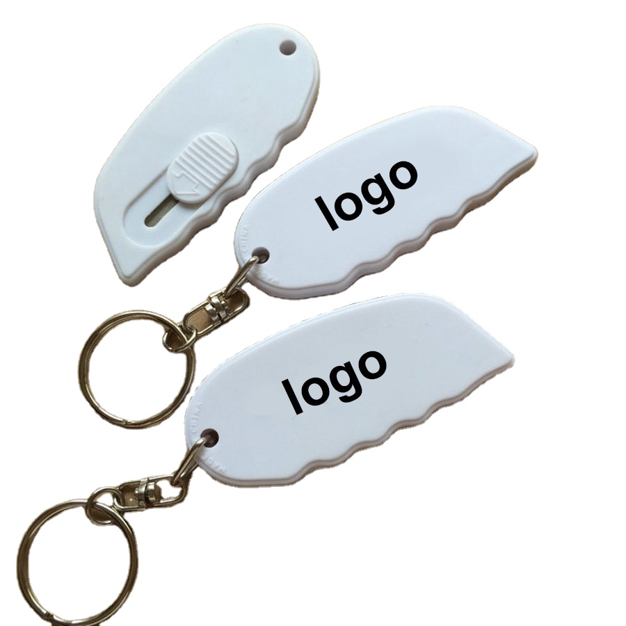 Безопасный нож для письма, открывалка для офисной подарочной почтовой коробки с длинным брелоком