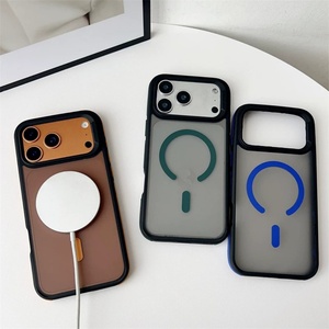 เคสสำหรับ iPhone 17 Pro Max แบบแม่เหล็ก  เคสโทรศัพท์แบบใส  สัมผัสนุ่ม  ป้องกันการกระแทก  เคสโทรศัพท์แบบด้าน  ฝาหลังโทรศัพท์มือถือแบบด้าน - Product Image 3
