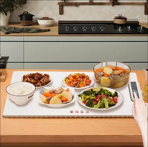 Alfombrilla de calentamiento de bandeja eléctrica Liman, nuevo diseño para esteras y almohadillas de Picnics, comida personalizada, Buffet, silicona, Control de temperatura en inglés - Product Image 1