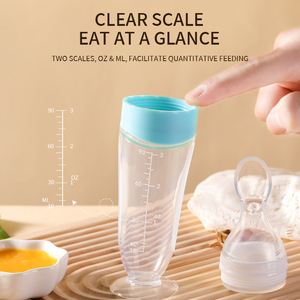 Cuchara de Silicona para Alimentar Bebés, Libre de BPA, Biberón con Cuchara y Base de Succión - Product Image 4