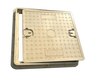 FRP square manhole cover en124 d400