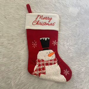 2026 New Christmas Stocking Cartoon Santa Snowman Reindeer Pattern Xmas Gift <strong>Bag</strong> Holiday Party Decoration Hanging Ornament - Product Image 2